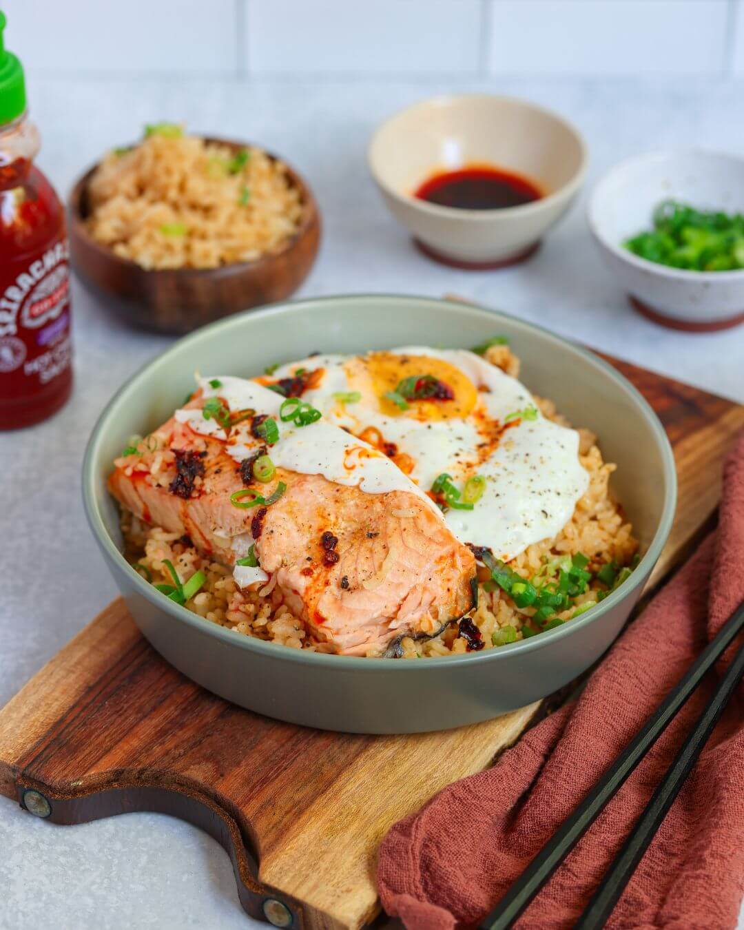 One Pot Rice & Salmon