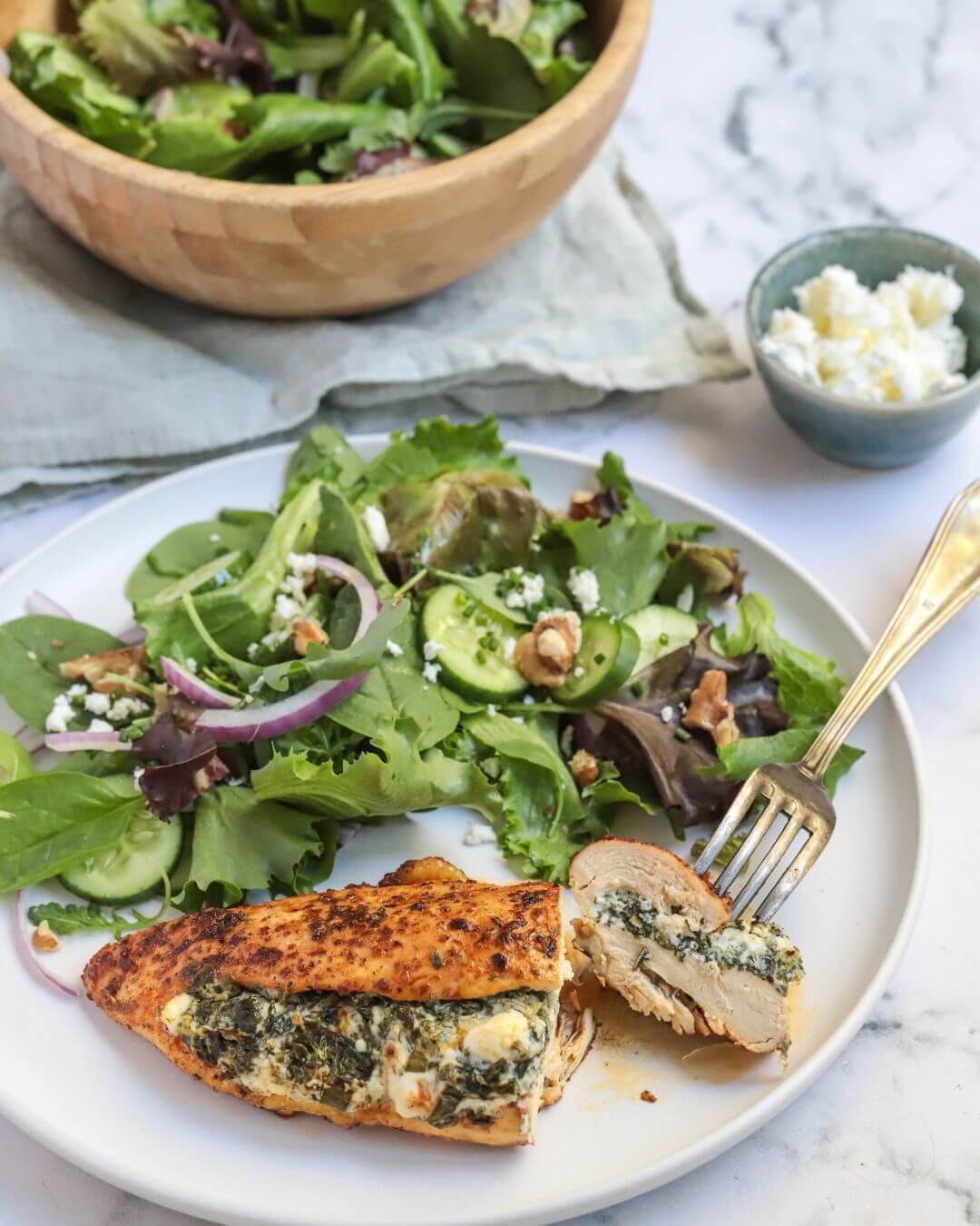  Spinach & Feta Stuffed Chicken