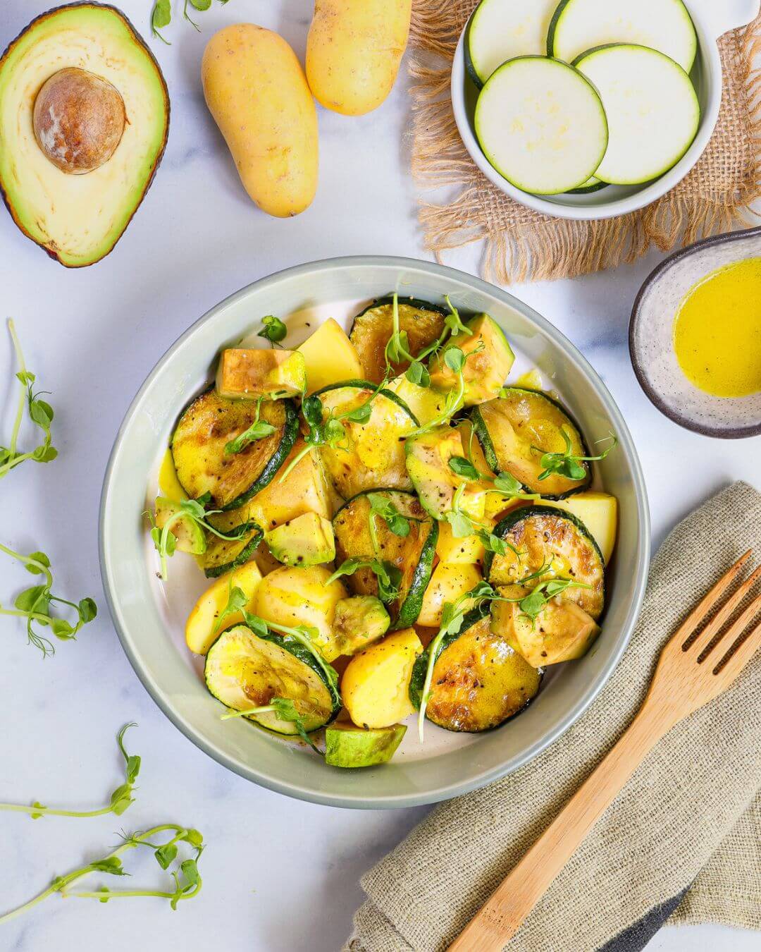 Grilled Zucchini Salad