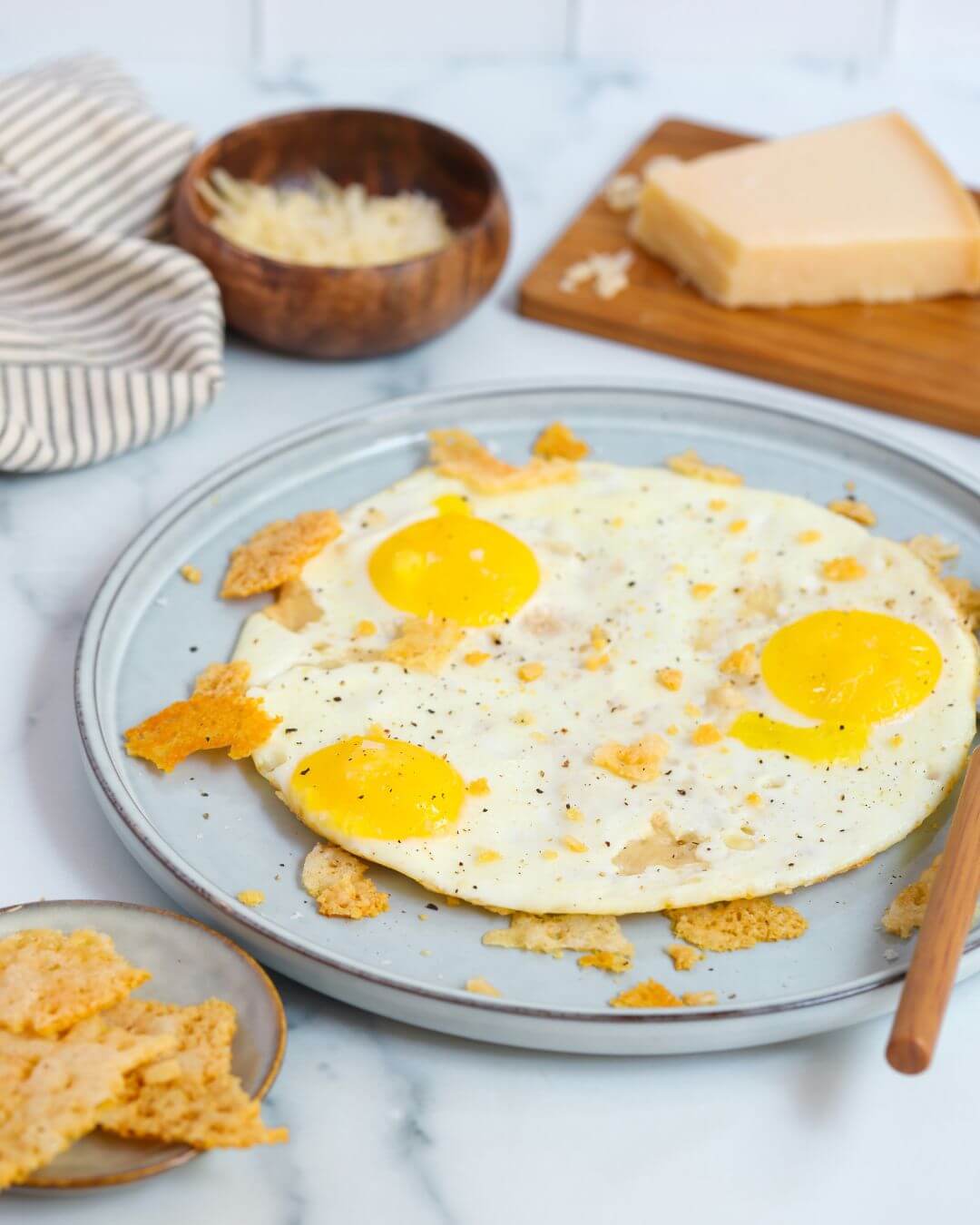 Crispy Parmesan Eggs